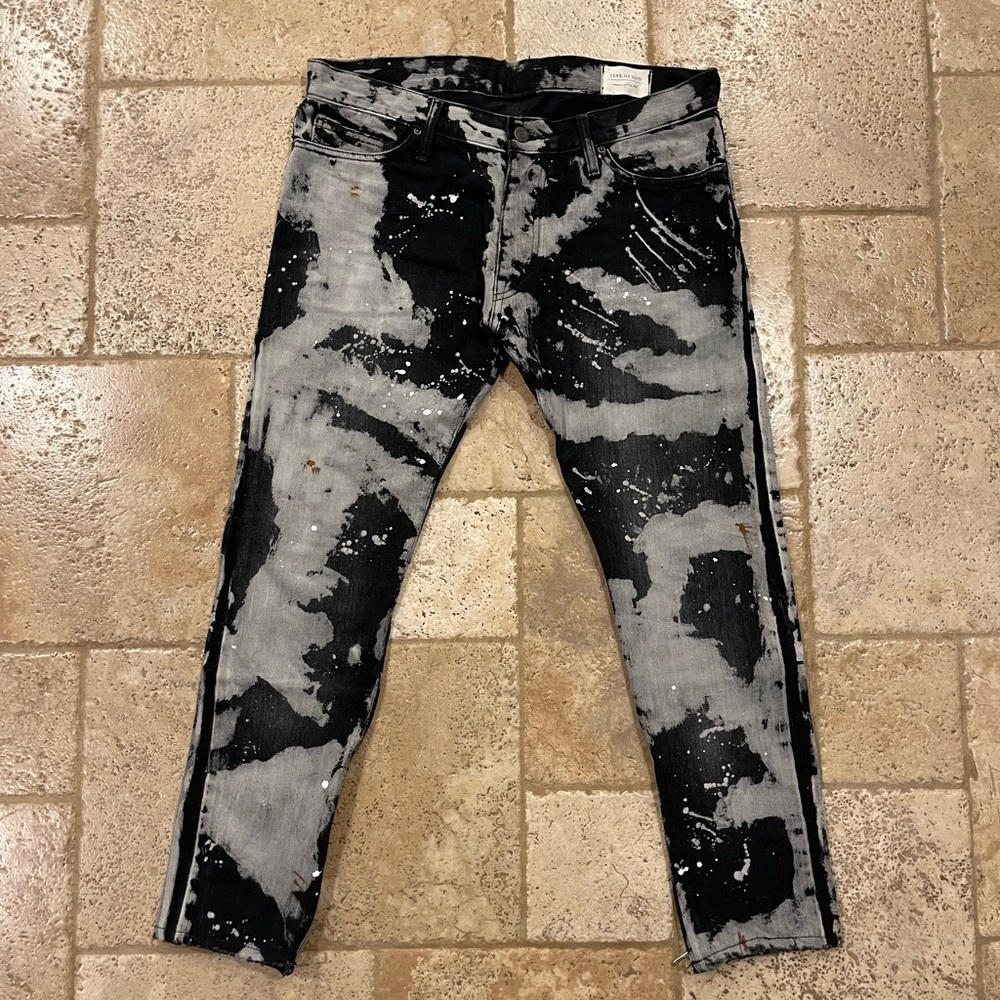 Fear of God x Maxfield Tie Dye Selvedge Romper Denim Pants